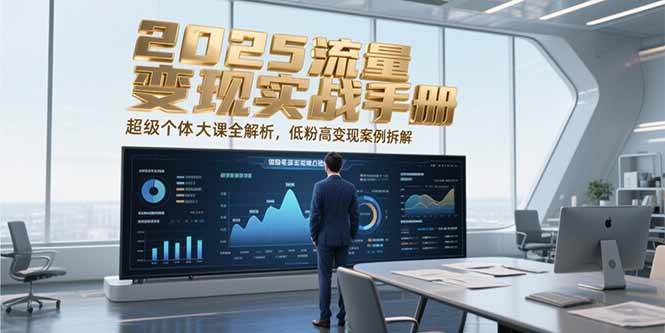 （15188期）2025流量变现实战手册，超级个体大课全解析，低粉高变现案例拆解-777网创网