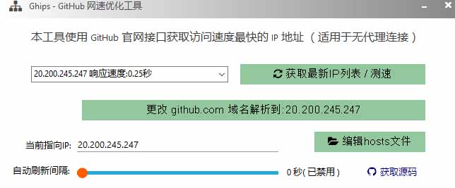 图片[1]-GitHub网速优化工具！让你更快速的打开Github，自动响应最快的节点，轻量级开源工具， Ghips-777网创网