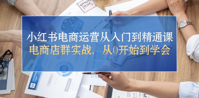 (10937期)小红书电商运营从入门到精通课,电商店群实战,从0开始到学会-777网创网