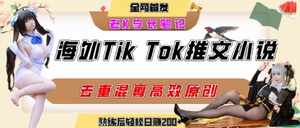 海外tiktok小说推文暴力项目,高停留率,高转化率,上手后一天搞顿饭钱不是问题-777网创网