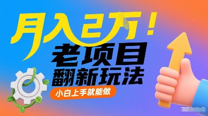 月入2W！老项目翻新玩法，小白上手就能做，非常容易上手-777网创网