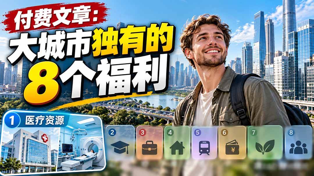 (20848期)付费文章:大城市独有的8个福利-777网创网