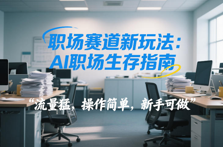 职场赛道新玩法：AI职场生存指南，流量猛，操作简单，新手可做-777网创网