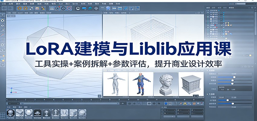 LoRA建模与Liblib应用课:工具实操+案例拆解+参数评估,提升商业设计效率 LoRA建模与Liblib应用课:工具实操+案例拆解+参数评估,提升商业设计效率