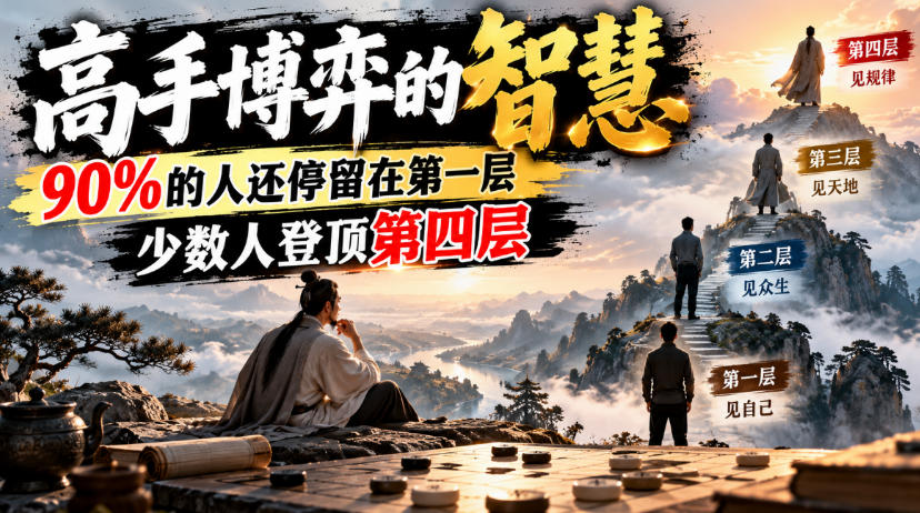 付费文章：高手博弈的智慧，90%的人还停留在第一层，少数人登顶第四层-777网创网