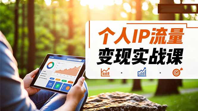 个人IP流量变现实战课，涵盖多平台引流、打造个人IP并实现稳定流量变现-777网创网