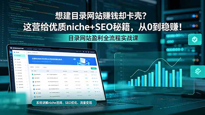 想建目录网站赚钱却卡壳?这营给优质 niche+SEO 秘籍,从 0 到稳赚!-777网创网