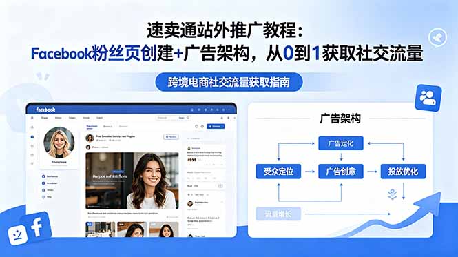 速卖通站外推广教程：Facebook粉丝页创建+广告架构，从0到1获取社交流量-777网创网