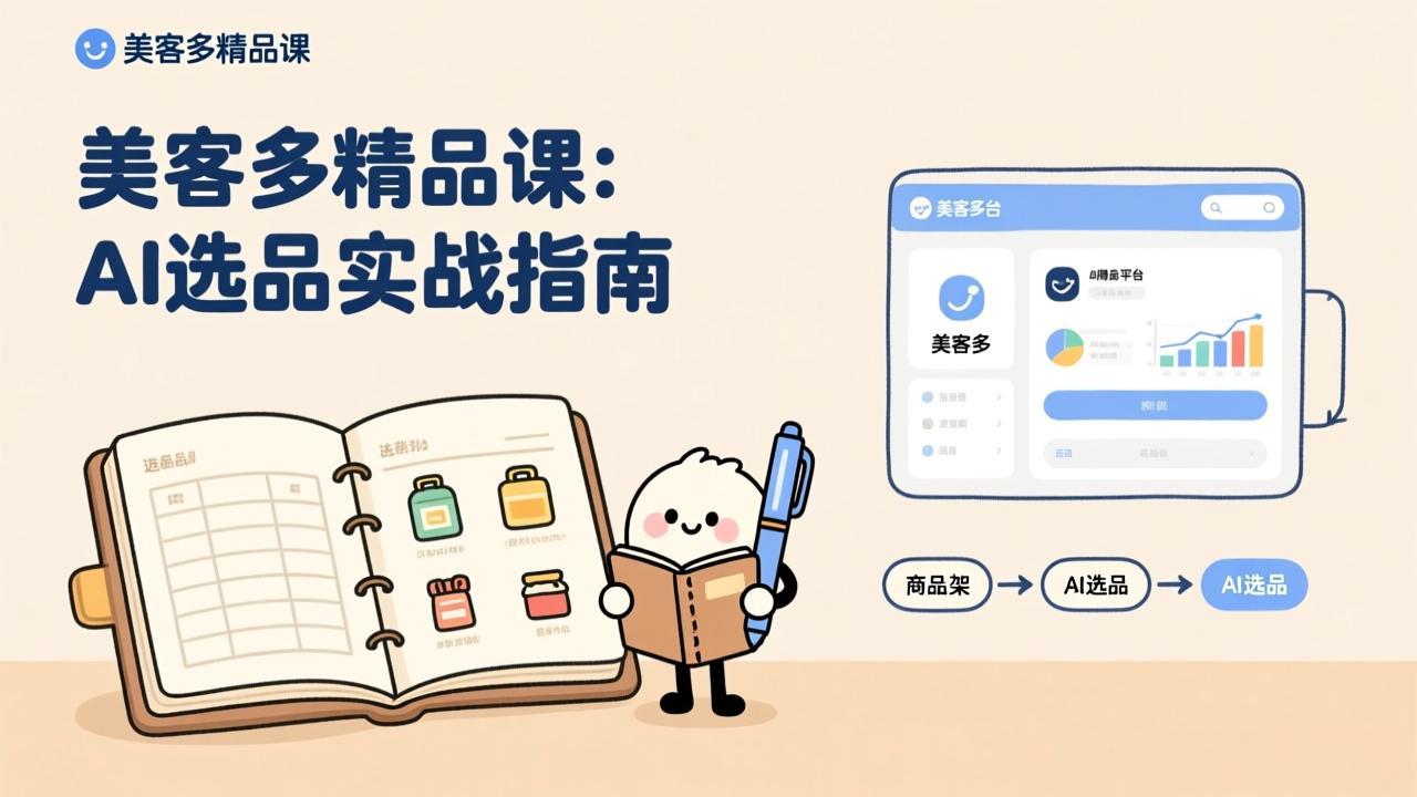 AI+美客多精品课，工具实操、数据选品、AI优化，新手也能快速上手，月入5000+美元-777网创网