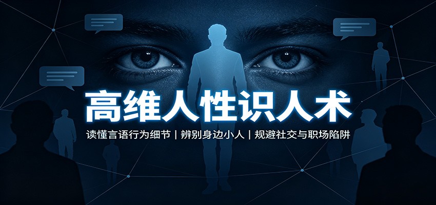 高维人性识人术：读懂言语行为细节，辨别身边小人，规避社交与职场陷阱-777网创网