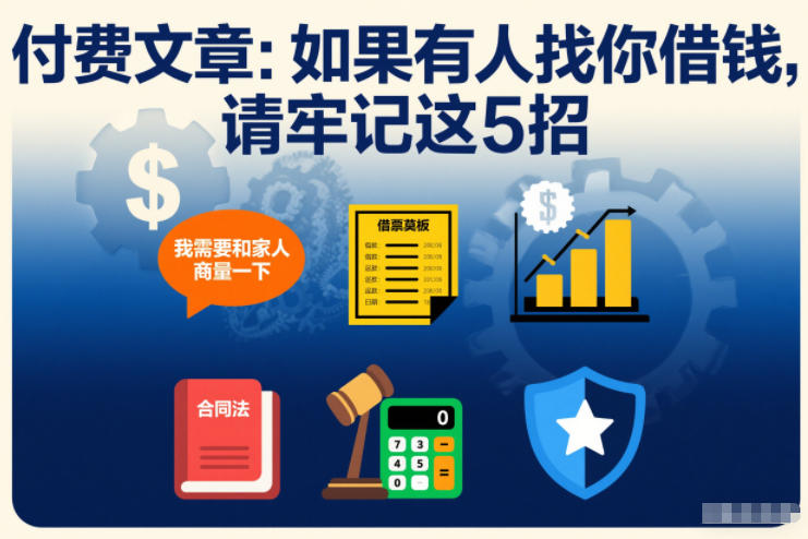 付费文章:如果有人找你借钱,请牢记这5招-777网创网