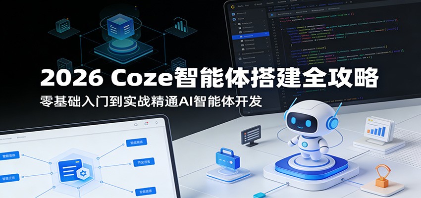 2026 Coze智能体搭建全攻略：零基础入门到实战精通AI智能体开发-777网创网