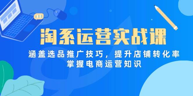 （14427期）淘系运营实战课，涵盖选品推广技巧，提升店铺转化率，掌握电商运营知识-777网创网