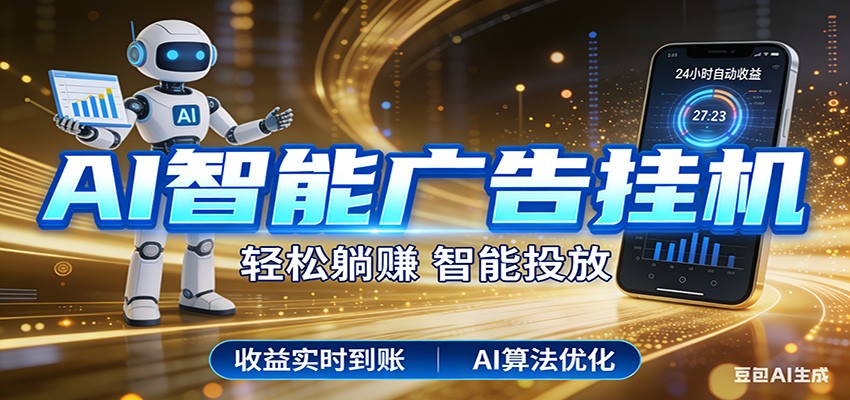 智能广告挂机新时代,利用碎片化时间实现稳定被动收益,AI帮你持续盈利-777网创网