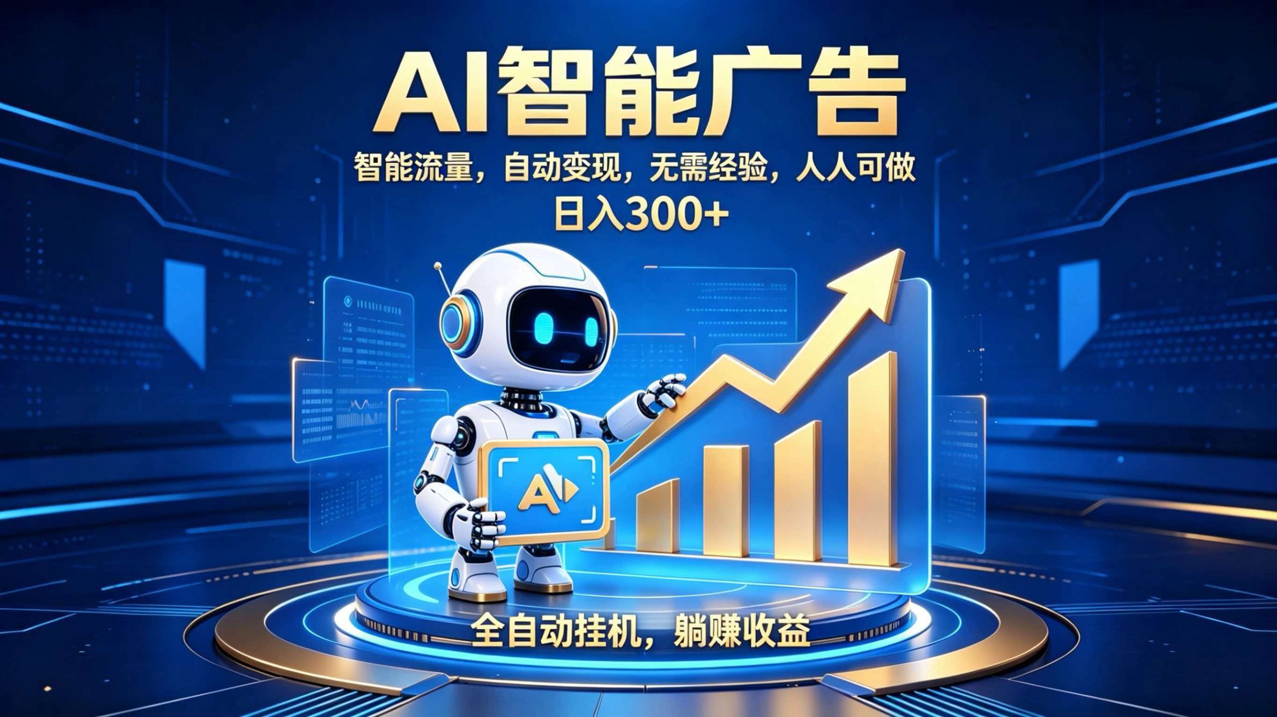 轻资产新赛道,全自动AI广告,打造持续收益-777网创网