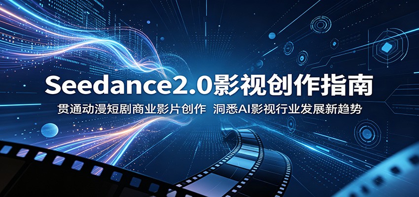 Seedance2.0影视创作指南：贯通动漫短剧商业影片创作，洞悉AI影视行业发展新趋势-777网创网