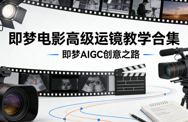 即梦电影高级运镜教学合集，即梦AIGC创意之路-777网创网