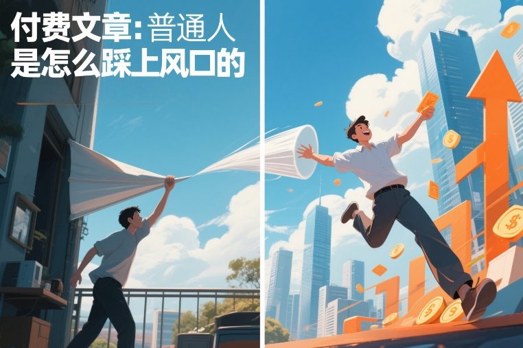 付费文章：普通人是怎么踩上风口的-777网创网
