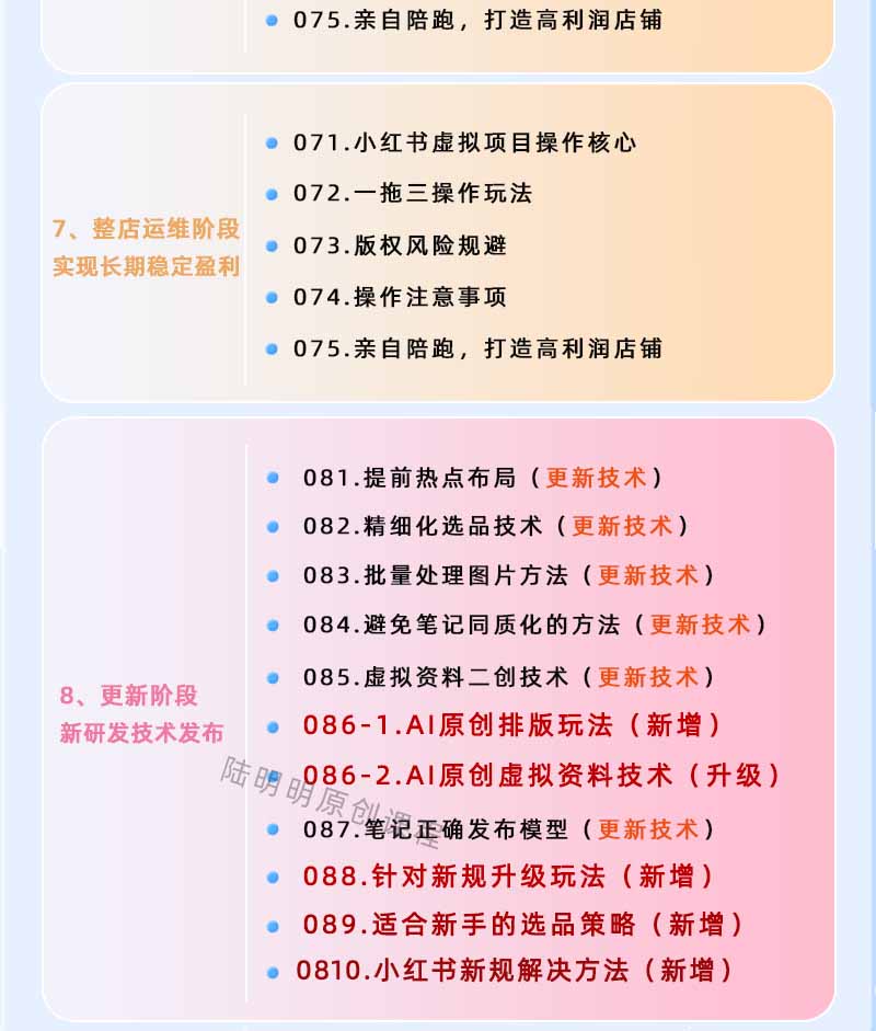 图片[4]-小红书虚拟项目特训班9.0，全面拥抱AI，批量产出原创PPT货源，单品/单店纯利润几万到几十W-777网创网