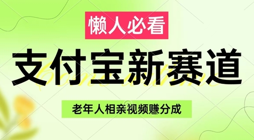 支付宝新赛道,利用老年人相亲视频,挣分成收益,轻松月入过W,操作简单-777网创网