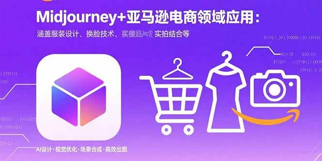 (15777期)Midjourney+电商领域商业应用:涵盖服装设计、换脸技术、实拍结合等-777网创网