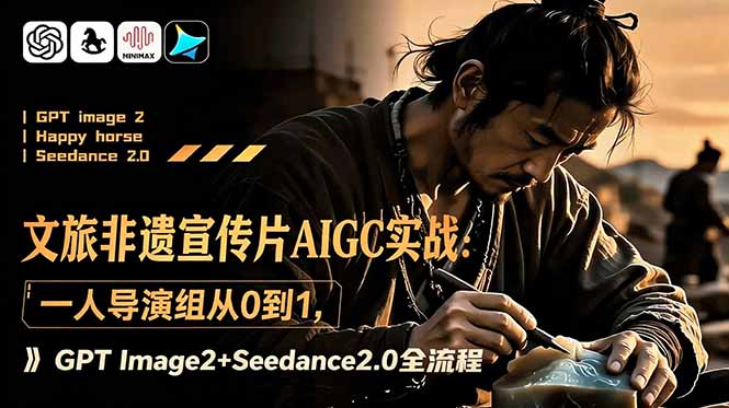 文旅非遗宣传片AIGC实战:一人导演组从0到1,GPT Image2+Seedance2.0全流程-777网创网