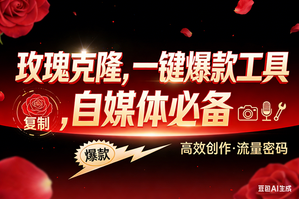 (17837期)玫瑰克隆,ai鲁大魔工具,自媒体必备神器,一键爆款,详细教程。 (17837期)玫瑰克隆,ai鲁大魔工具,自媒体必备神器,一键爆款,详细教程。