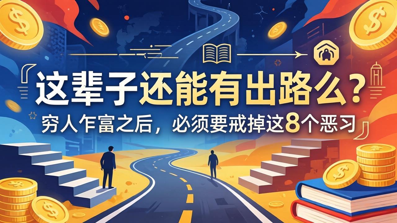 关于人生两篇付费文章【这辈子还能有出路么?】【穷人乍富之后,必须要戒掉这8个恶习】-777网创网