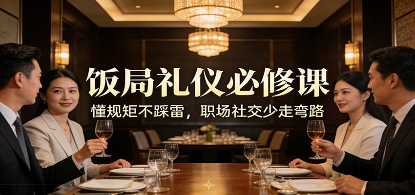 公众号收费文章:《饭局礼仪必修课:懂规矩不踩雷,职场社交少走弯路》-777网创网
