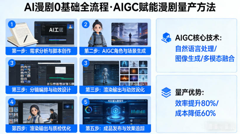 AI漫剧0基础全流程,快速掌握AIGC赋能的漫剧量产方法-777网创网