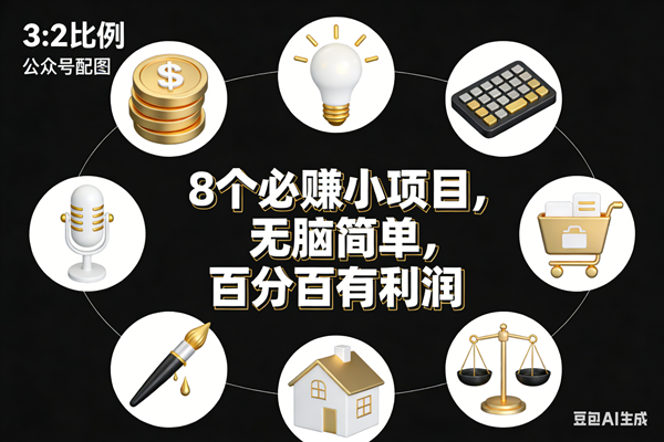 （17101期）8个必赚小项目，无脑简单，百分百有利润，副业首选，日入300+-777网创网