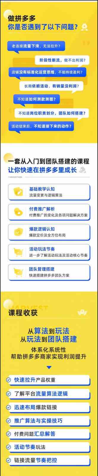 拼多多进阶课：极限拉升/盈利突破：从算法到玩法 从玩法到团队搭建（18节）-777网创网